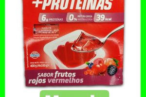 gelatina + proteinas mercadona hacendado frutos rojos