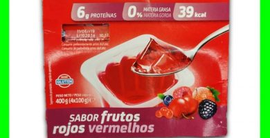 gelatina + proteinas mercadona hacendado frutos rojos