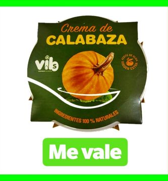 Crema de calabaza vips hipercor 100% natural